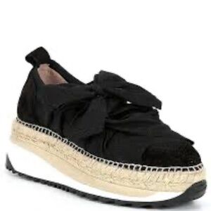 Free People Black Espadrille Platform Sneakers